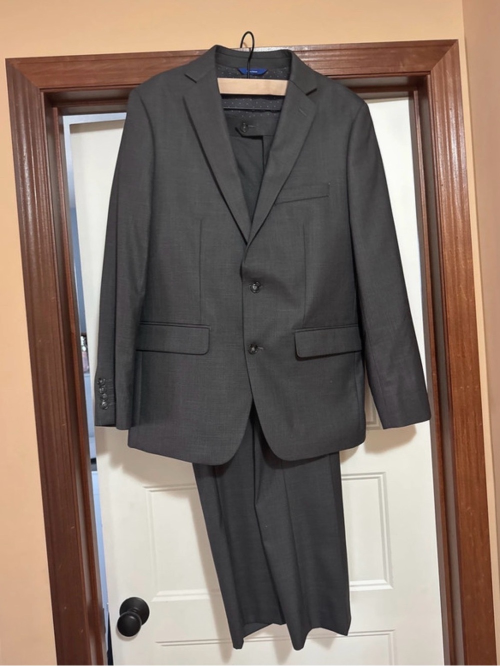 Apt. 9 Dark Charcoal Gray Men's Two-Piece Suit